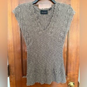Brown Knit Women's Top